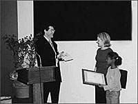 Sitar Center receiving award